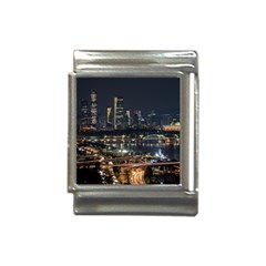 Seoul Building City Night View Italian Charm (13mm) by Wegoenart