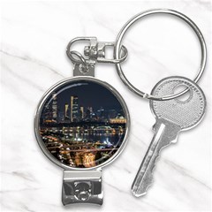 Seoul Building City Night View Nail Clippers Key Chain