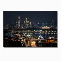 Seoul Building City Night View Postcard 4 x 6  (pkg Of 10) by Wegoenart