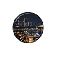 Seoul Building City Night View Hat Clip Ball Marker (10 Pack) by Wegoenart