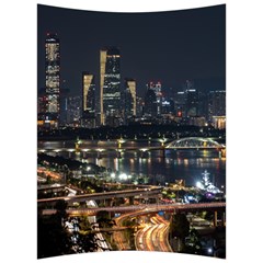 Seoul Building City Night View Back Support Cushion by Wegoenart