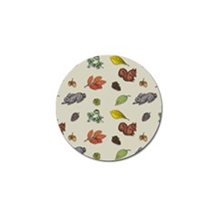 Autumn Fall Animals Nature Season Golf Ball Marker by Wegoenart