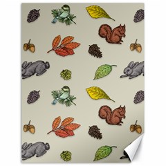 Autumn Fall Animals Nature Season Canvas 18  X 24  by Wegoenart