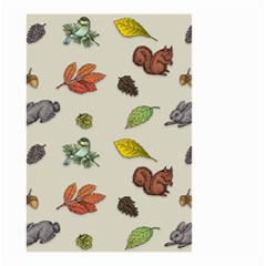 Autumn Fall Animals Nature Season Small Garden Flag (two Sides) by Wegoenart