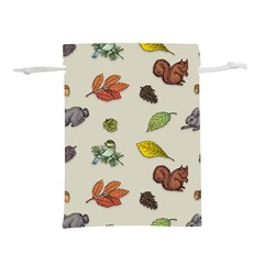 Autumn Fall Animals Nature Season Lightweight Drawstring Pouch (s) by Wegoenart