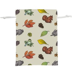 Autumn Fall Animals Nature Season Lightweight Drawstring Pouch (xl) by Wegoenart