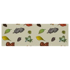 Autumn Fall Animals Nature Season Banner And Sign 12  X 4  by Wegoenart