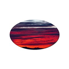 Morning Glow Dawn Sky Clouds Sticker Oval (100 Pack) by Wegoenart