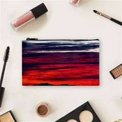 Morning Glow Dawn Sky Clouds Cosmetic Bag (small) by Wegoenart