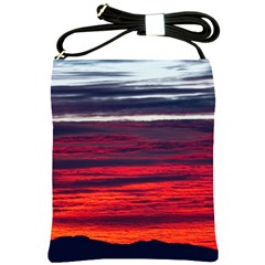 Morning Glow Dawn Sky Clouds Shoulder Sling Bag by Wegoenart