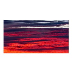 Morning Glow Dawn Sky Clouds Satin Shawl 45  X 80  by Wegoenart