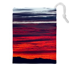 Morning Glow Dawn Sky Clouds Drawstring Pouch (5xl) by Wegoenart