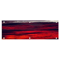 Morning Glow Dawn Sky Clouds Banner And Sign 6  X 2  by Wegoenart