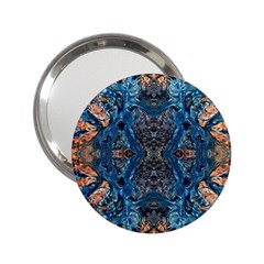 Lapislazuli Arabesque  2 25  Handbag Mirrors by kaleidomarblingart