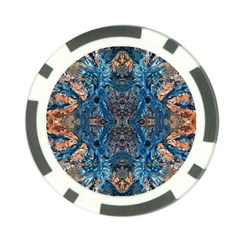 Lapislazuli Arabesque  Poker Chip Card Guard (10 Pack) by kaleidomarblingart