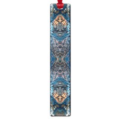 Lapislazuli Arabesque  Large Book Marks by kaleidomarblingart