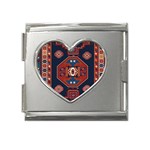 Armenian Old Carpet  Mega Link Heart Italian Charm (18mm) Front