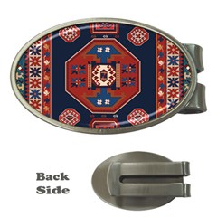 Armenian Old Carpet  Money Clips (oval)  by Gohar