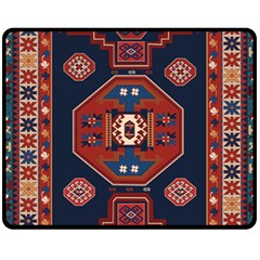 Armenian Old Carpet  Fleece Blanket (medium)  by Gohar