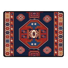 Armenian Old Carpet  Fleece Blanket (small) by Gohar