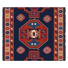 Armenian Old Carpet  Double Sided Flano Blanket (small)  by Gohar