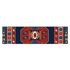 Armenian Old Carpet  Oblong Satin Scarf (16  X 60 ) by Gohar