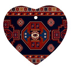 Armenian Carpet Ornament (heart) by Gohar