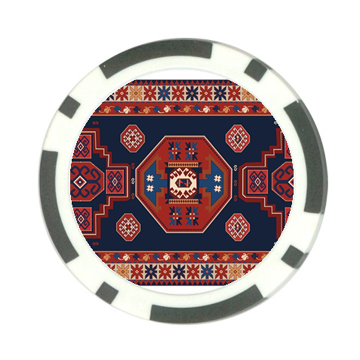 Armenian Carpet Poker Chip Card Guard