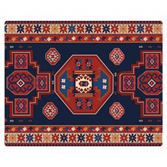 Armenian Carpet Double Sided Flano Blanket (medium)  by Gohar