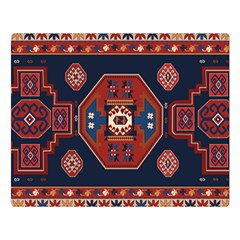 Armenian Carpet Double Sided Flano Blanket (large)  by Gohar