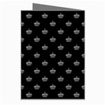 Royalty Crown Graphic Motif Pattern Greeting Card Right