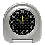 Royalty Crown Graphic Motif Pattern Travel Alarm Clock Front