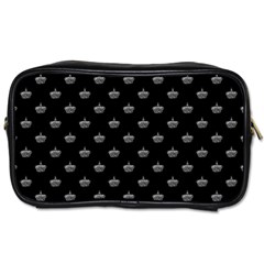 Royalty Crown Graphic Motif Pattern Toiletries Bag (two Sides)