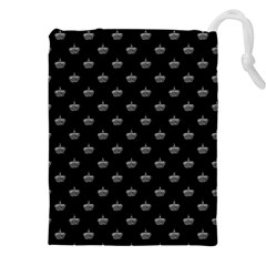 Royalty Crown Graphic Motif Pattern Drawstring Pouch (4xl) by dflcprintsclothing