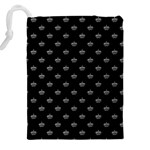 Royalty Crown Graphic Motif Pattern Drawstring Pouch (5XL) Back