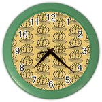 Cactus Color Wall Clock Front