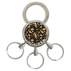 Natura Premium Golden Leaves 3-ring Key Chain by ConteMonfrey