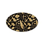 Natura Premium Golden Leaves Sticker Oval (10 pack) Front