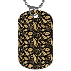 Natura Premium Golden Leaves Dog Tag (two Sides) by ConteMonfrey