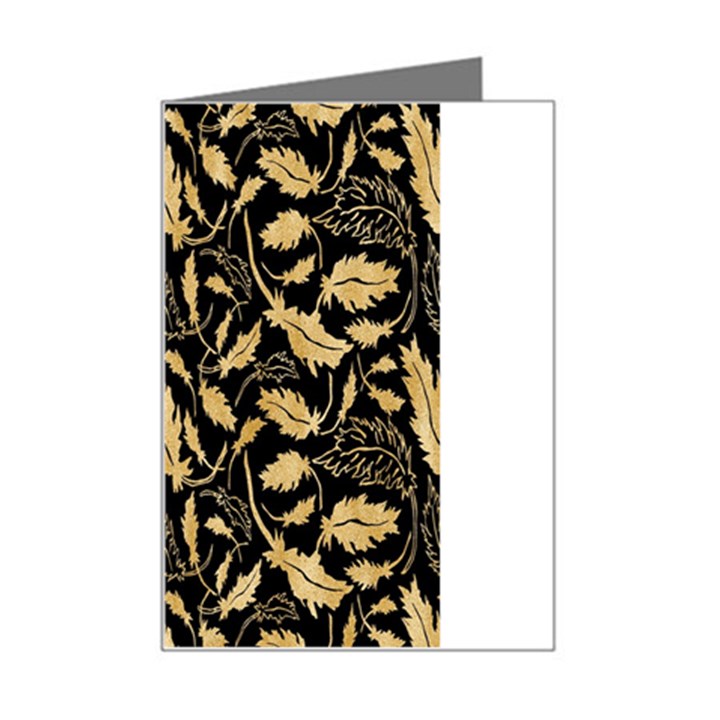 Natura Premium Golden Leaves Mini Greeting Card