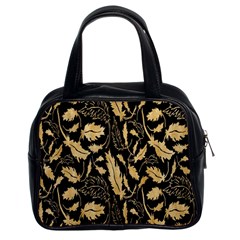 Natura Premium Golden Leaves Classic Handbag (two Sides) by ConteMonfrey