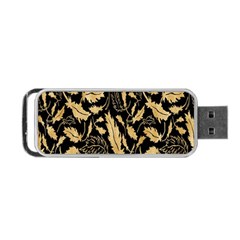 Natura Premium Golden Leaves Portable Usb Flash (one Side) by ConteMonfrey