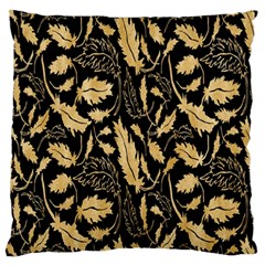 Natura Premium Golden Leaves Large Flano Cushion Case (two Sides) by ConteMonfrey