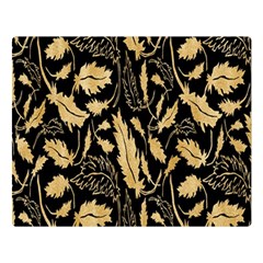 Natura Premium Golden Leaves Double Sided Flano Blanket (large)  by ConteMonfrey