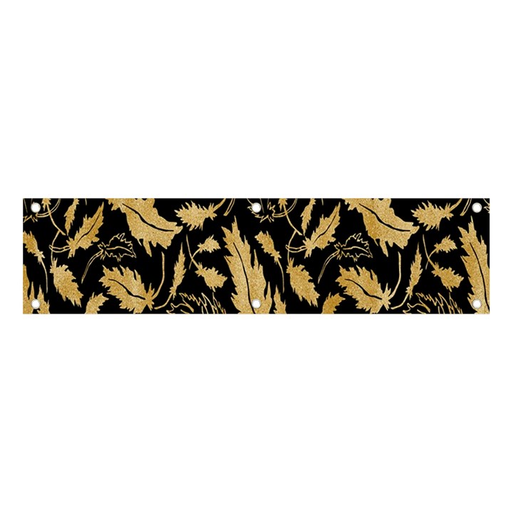 Natura Premium Golden Leaves Banner and Sign 4  x 1 