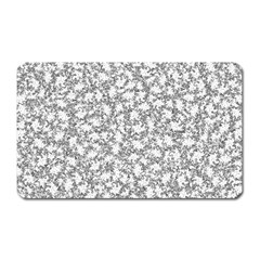 Bacterias Drawing Black And White Pattern Magnet (Rectangular)