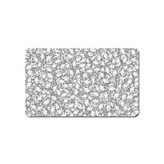 Bacterias Drawing Black And White Pattern Magnet (name Card) by dflcprintsclothing