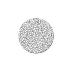 Bacterias Drawing Black And White Pattern Golf Ball Marker by dflcprintsclothing