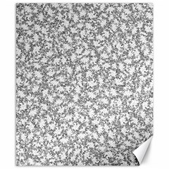 Bacterias Drawing Black And White Pattern Canvas 8  x 10 