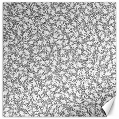 Bacterias Drawing Black And White Pattern Canvas 12  x 12 